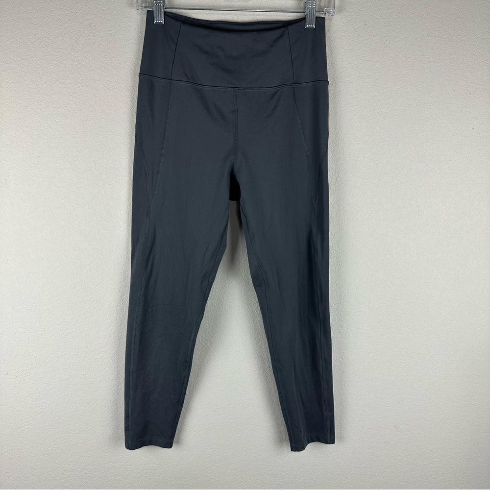 Girlfriend Collective Gray Cropped Atgletic Athleisure Leggings Size Medium